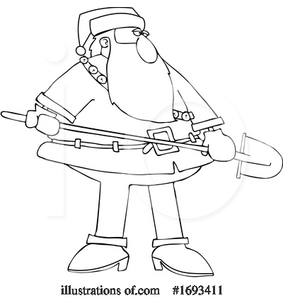 Royalty-Free (RF) Santa Clipart Illustration by djart - Stock Sample #1693411