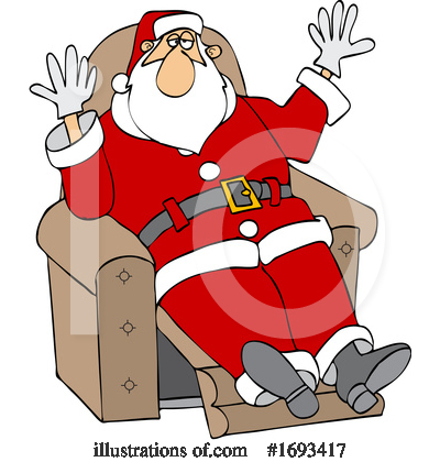 Royalty-Free (RF) Santa Clipart Illustration by djart - Stock Sample #1693417