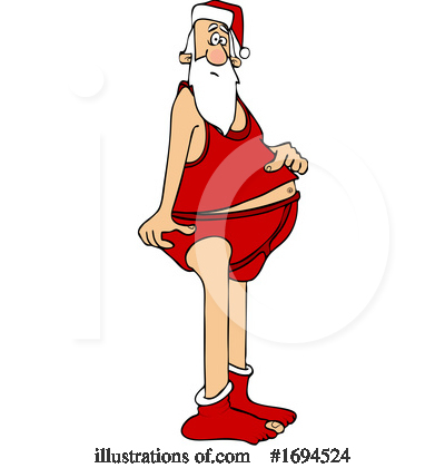 Royalty-Free (RF) Santa Clipart Illustration by djart - Stock Sample #1694524