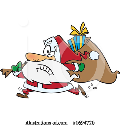 Royalty-Free (RF) Santa Clipart Illustration by toonaday - Stock Sample #1694720