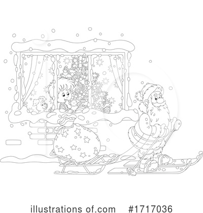 Royalty-Free (RF) Santa Clipart Illustration by Alex Bannykh - Stock Sample #1717036