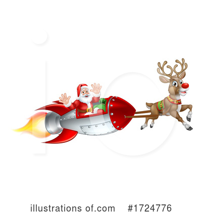Royalty-Free (RF) Santa Clipart Illustration by AtStockIllustration - Stock Sample #1724776