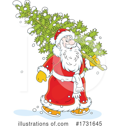 Christmas Tree Clipart #1731645 by Alex Bannykh
