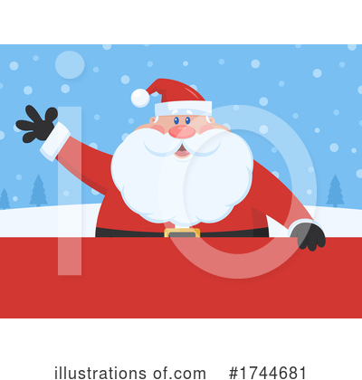 Royalty-Free (RF) Santa Clipart Illustration by Hit Toon - Stock Sample #1744681
