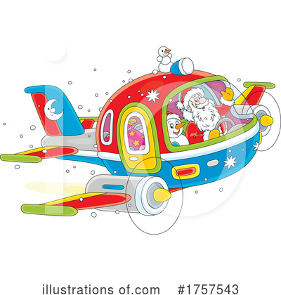 Plane Clipart #1757543 by Alex Bannykh