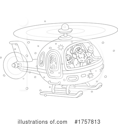 Helicopter Clipart #1757813 by Alex Bannykh
