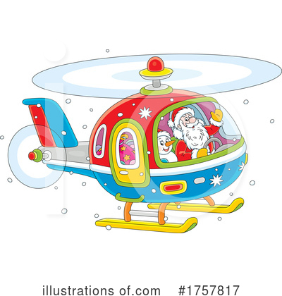 Helicopter Clipart #1757817 by Alex Bannykh