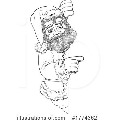 Royalty-Free (RF) Santa Clipart Illustration by AtStockIllustration - Stock Sample #1774362