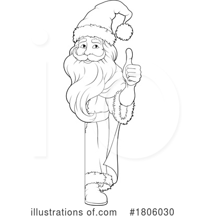Royalty-Free (RF) Santa Clipart Illustration by AtStockIllustration - Stock Sample #1806030