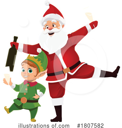 Royalty-Free (RF) Santa Clipart Illustration by Vector Tradition SM - Stock Sample #1807582