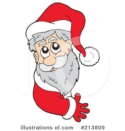 Royalty-Free (RF) Santa Clipart Illustration by visekart - Stock Sample #213809