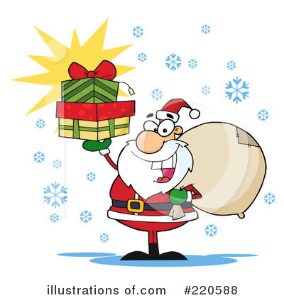 Royalty-Free (RF) Santa Clipart Illustration by Hit Toon - Stock Sample #220588