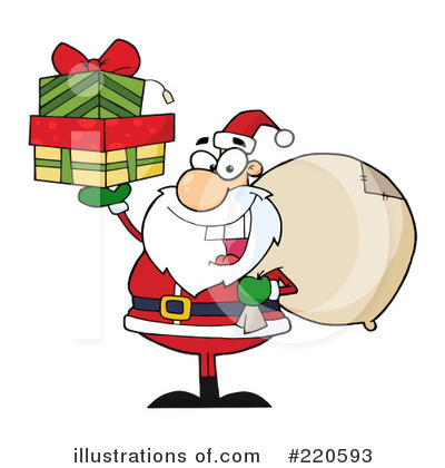 Royalty-Free (RF) Santa Clipart Illustration by Hit Toon - Stock Sample #220593