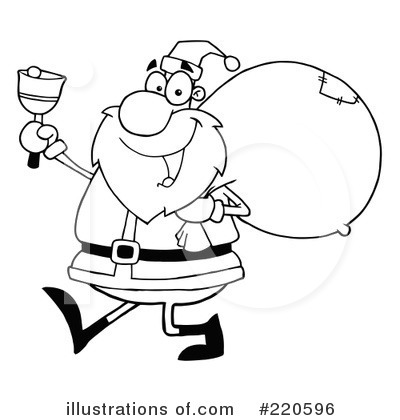Royalty-Free (RF) Santa Clipart Illustration by Hit Toon - Stock Sample #220596