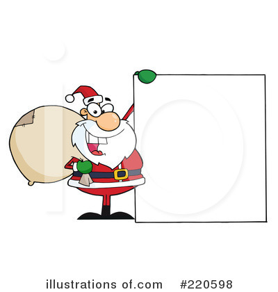 Royalty-Free (RF) Santa Clipart Illustration by Hit Toon - Stock Sample #220598