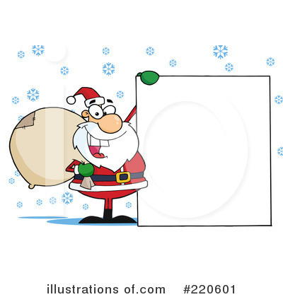 Royalty-Free (RF) Santa Clipart Illustration by Hit Toon - Stock Sample #220601