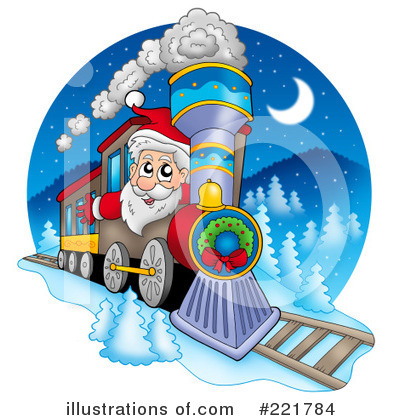 Royalty-Free (RF) Santa Clipart Illustration by visekart - Stock Sample #221784
