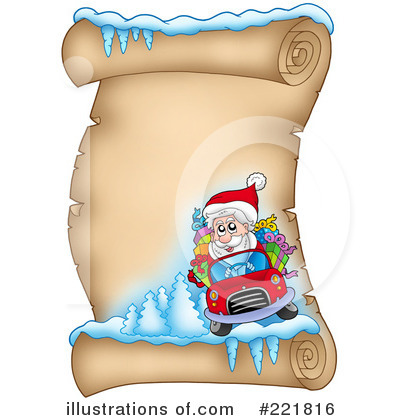 Royalty-Free (RF) Santa Clipart Illustration by visekart - Stock Sample #221816