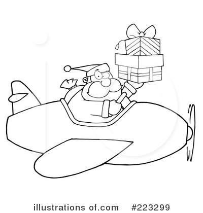 Royalty-Free (RF) Santa Clipart Illustration by Hit Toon - Stock Sample #223299