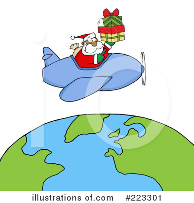 Royalty-Free (RF) Santa Clipart Illustration by Hit Toon - Stock Sample #223301
