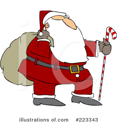 Royalty-Free (RF) Santa Clipart Illustration by djart - Stock Sample #223343