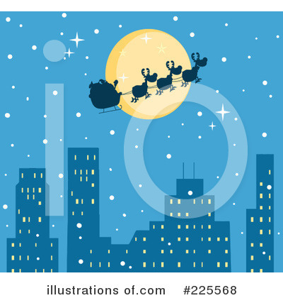 Royalty-Free (RF) Santa Clipart Illustration by Hit Toon - Stock Sample #225568