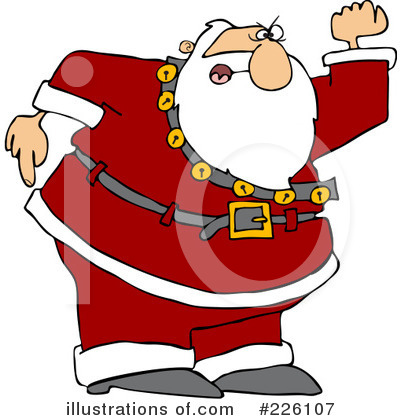 Royalty-Free (RF) Santa Clipart Illustration by djart - Stock Sample #226107