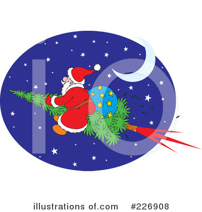 Royalty-Free (RF) Santa Clipart Illustration by Alex Bannykh - Stock Sample #226908
