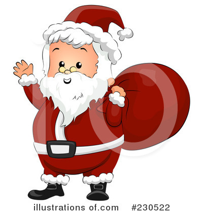 Royalty-Free (RF) Santa Clipart Illustration by BNP Design Studio - Stock Sample #230522