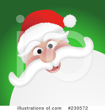 Royalty-Free (RF) Santa Clipart Illustration by KJ Pargeter - Stock Sample #230572