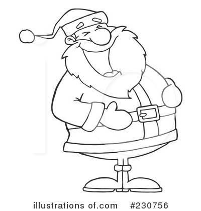 Royalty-Free (RF) Santa Clipart Illustration by Hit Toon - Stock Sample #230756