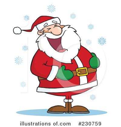 Royalty-Free (RF) Santa Clipart Illustration by Hit Toon - Stock Sample #230759