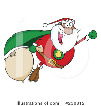 Royalty-Free (RF) Santa Clipart Illustration by Hit Toon - Stock Sample #230812