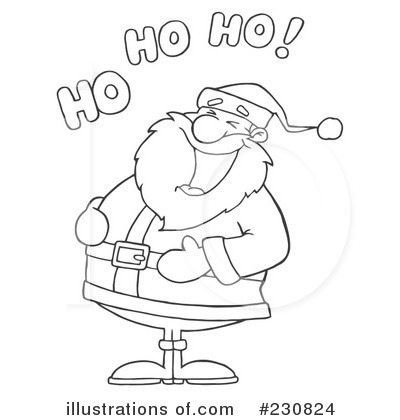 Royalty-Free (RF) Santa Clipart Illustration by Hit Toon - Stock Sample #230824