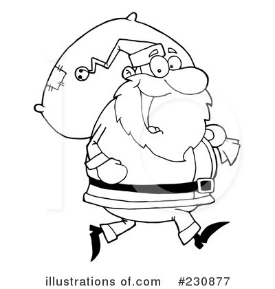 Royalty-Free (RF) Santa Clipart Illustration by Hit Toon - Stock Sample #230877