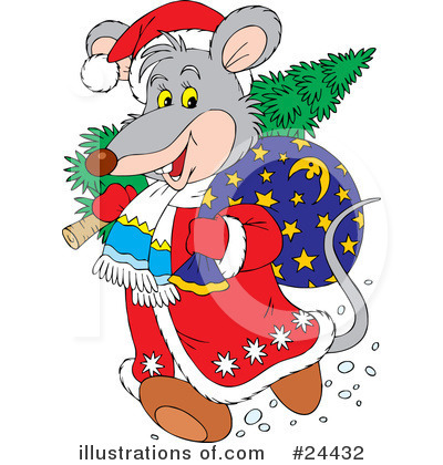 Royalty-Free (RF) Santa Clipart Illustration by Alex Bannykh - Stock Sample #24432