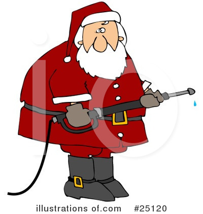 Royalty-Free (RF) Santa Clipart Illustration by djart - Stock Sample #25120