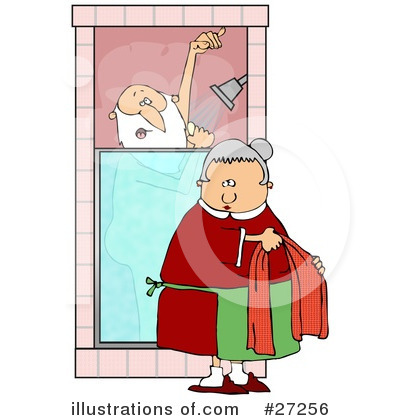 Royalty-Free (RF) Santa Clipart Illustration by djart - Stock Sample #27256