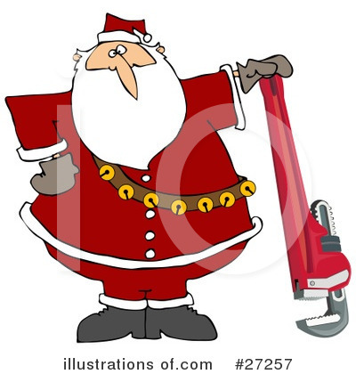 Royalty-Free (RF) Santa Clipart Illustration by djart - Stock Sample #27257