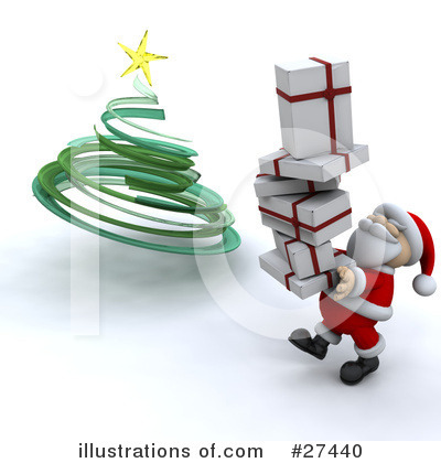 Royalty-Free (RF) Santa Clipart Illustration by KJ Pargeter - Stock Sample #27440