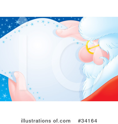 Royalty-Free (RF) Santa Clipart Illustration by Alex Bannykh - Stock Sample #34164