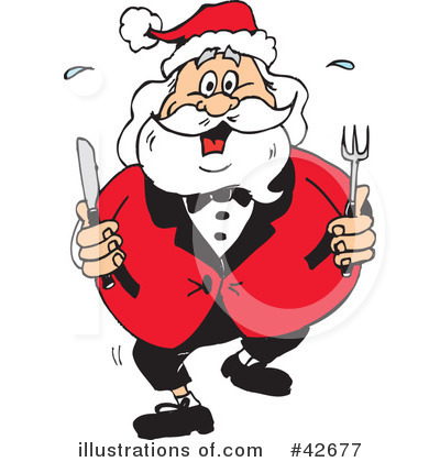 Royalty-Free (RF) Santa Clipart Illustration by Dennis Holmes Designs - Stock Sample #42677