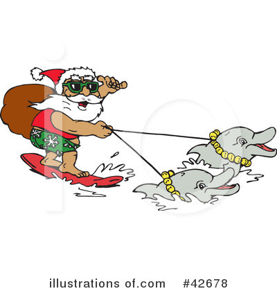 Royalty-Free (RF) Santa Clipart Illustration by Dennis Holmes Designs - Stock Sample #42678