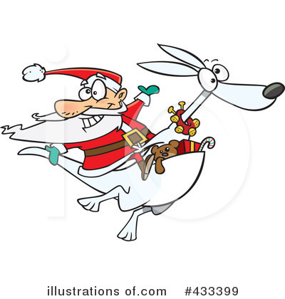 Royalty-Free (RF) Santa Clipart Illustration by toonaday - Stock Sample #433399