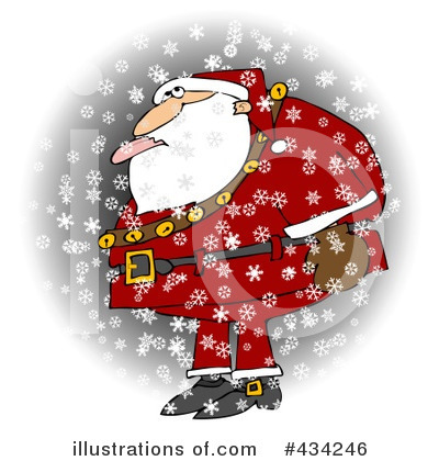 Royalty-Free (RF) Santa Clipart Illustration by djart - Stock Sample #434246