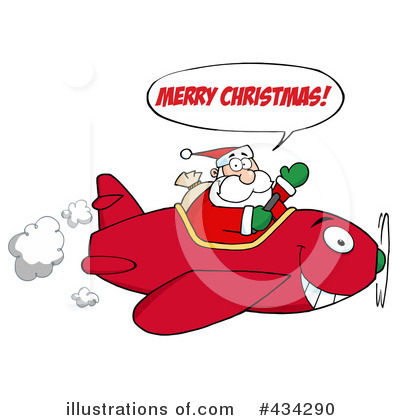 Royalty-Free (RF) Santa Clipart Illustration by Hit Toon - Stock Sample #434290