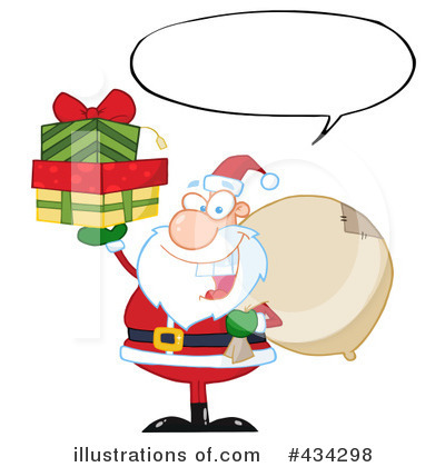 Royalty-Free (RF) Santa Clipart Illustration by Hit Toon - Stock Sample #434298