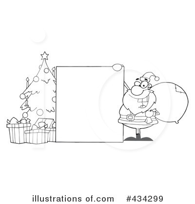 Royalty-Free (RF) Santa Clipart Illustration by Hit Toon - Stock Sample #434299