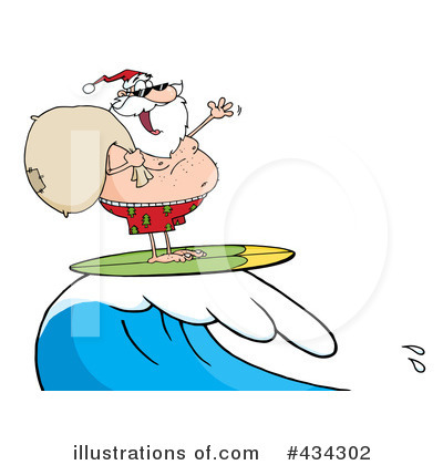 Royalty-Free (RF) Santa Clipart Illustration by Hit Toon - Stock Sample #434302