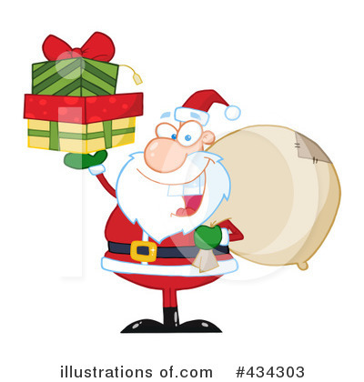 Royalty-Free (RF) Santa Clipart Illustration by Hit Toon - Stock Sample #434303